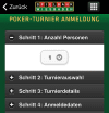 Pokerturnierbuchungs-App der Spielbank Wiesbaden